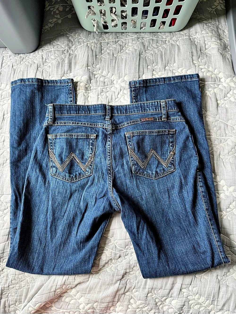 Wrangler Q-Baby No Gap Waistband Womens Jeans Size 11/12x34
